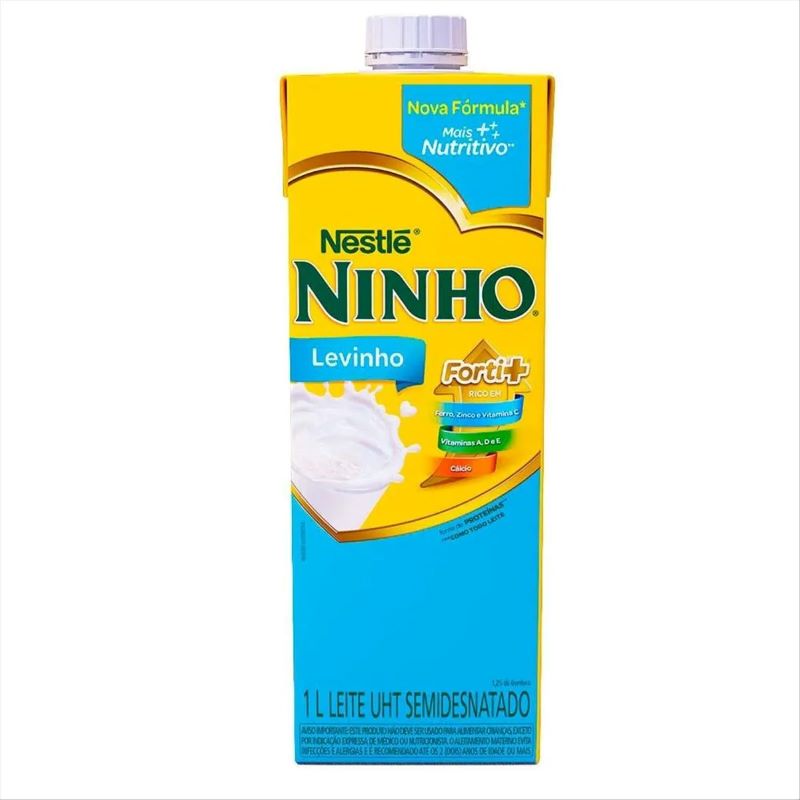 Leite Levinho Semi Desnatado Ninho 1L